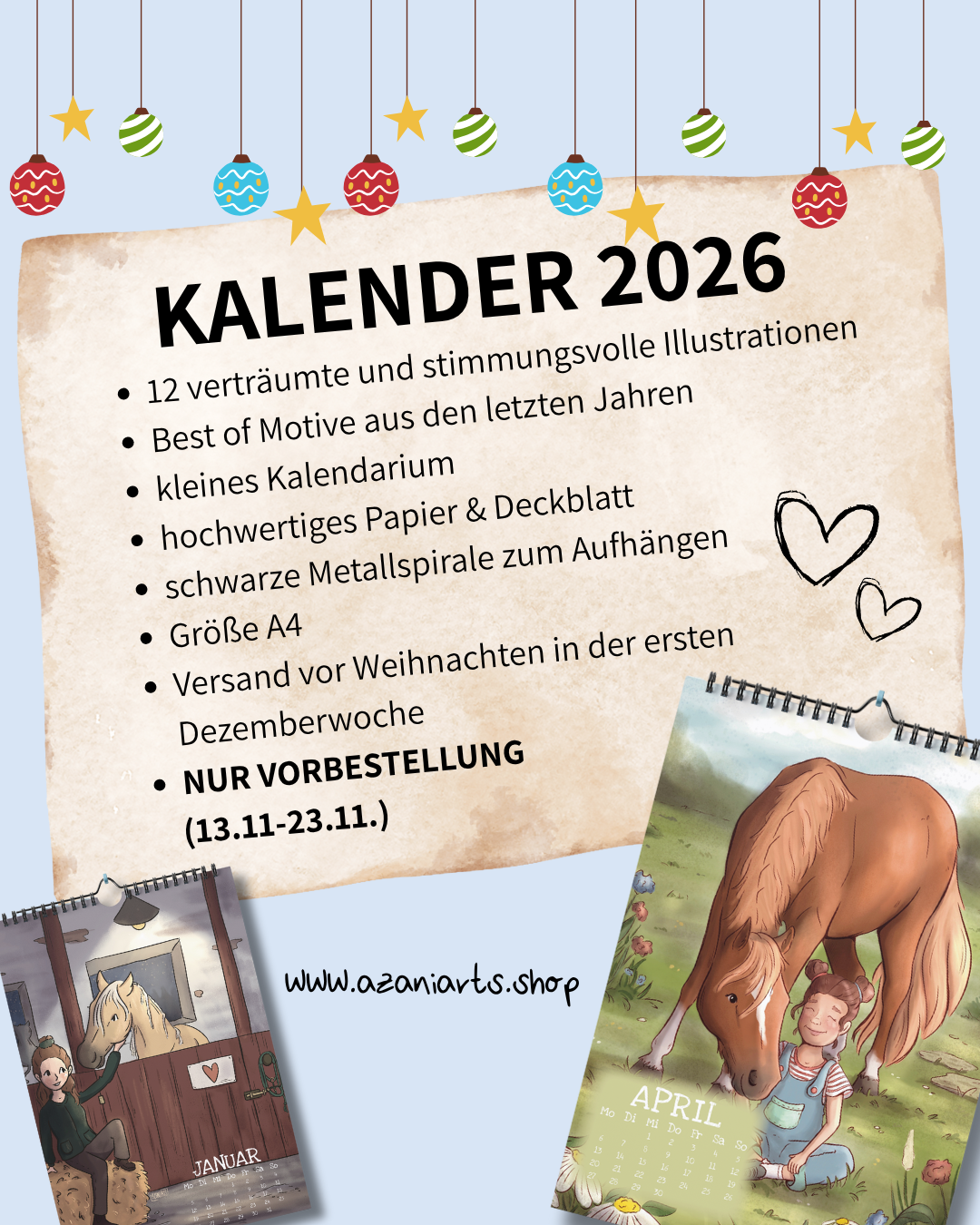 Kalender 2026 - Best of AzaniArts