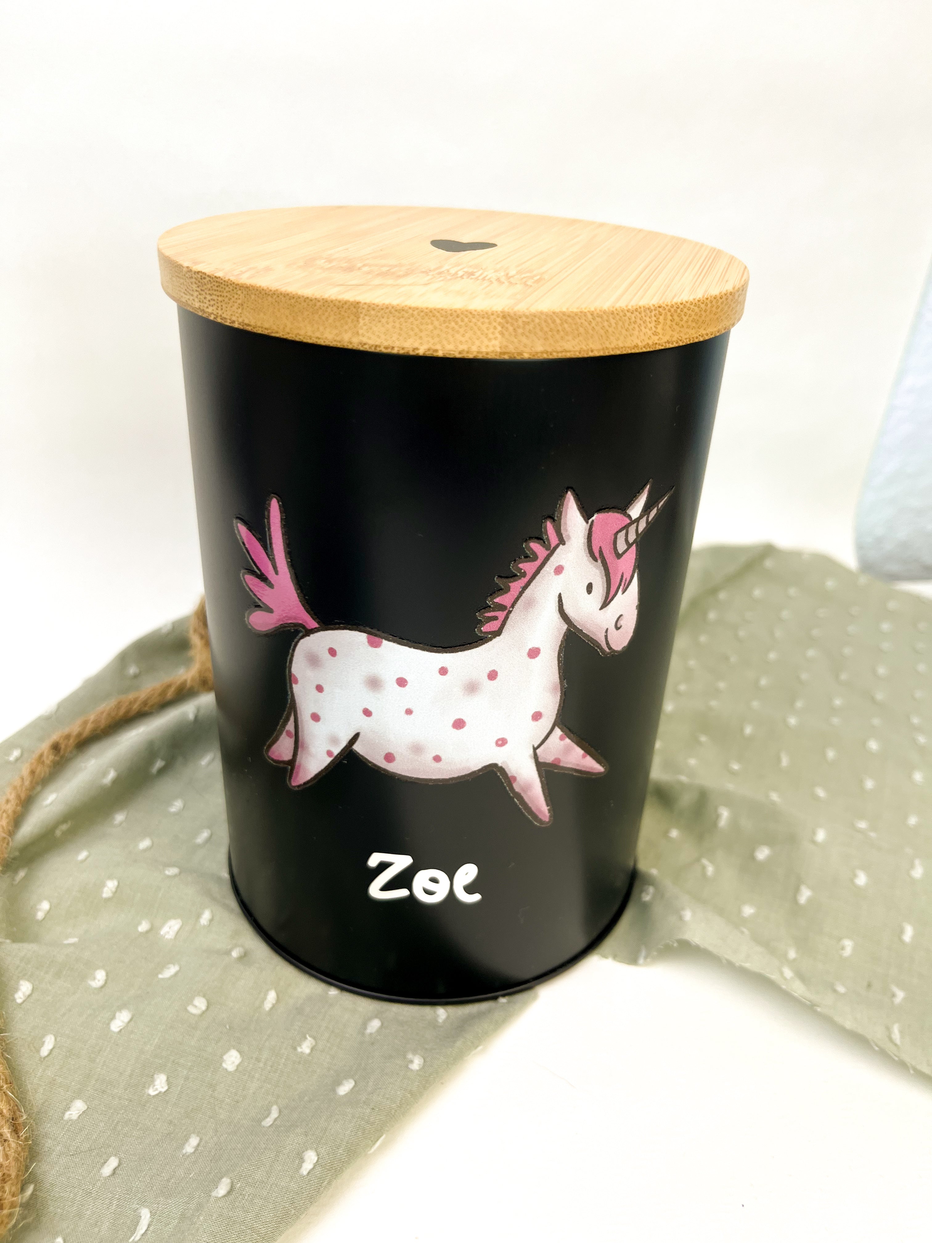 Leckerlidose personalisiert "Einhorn"