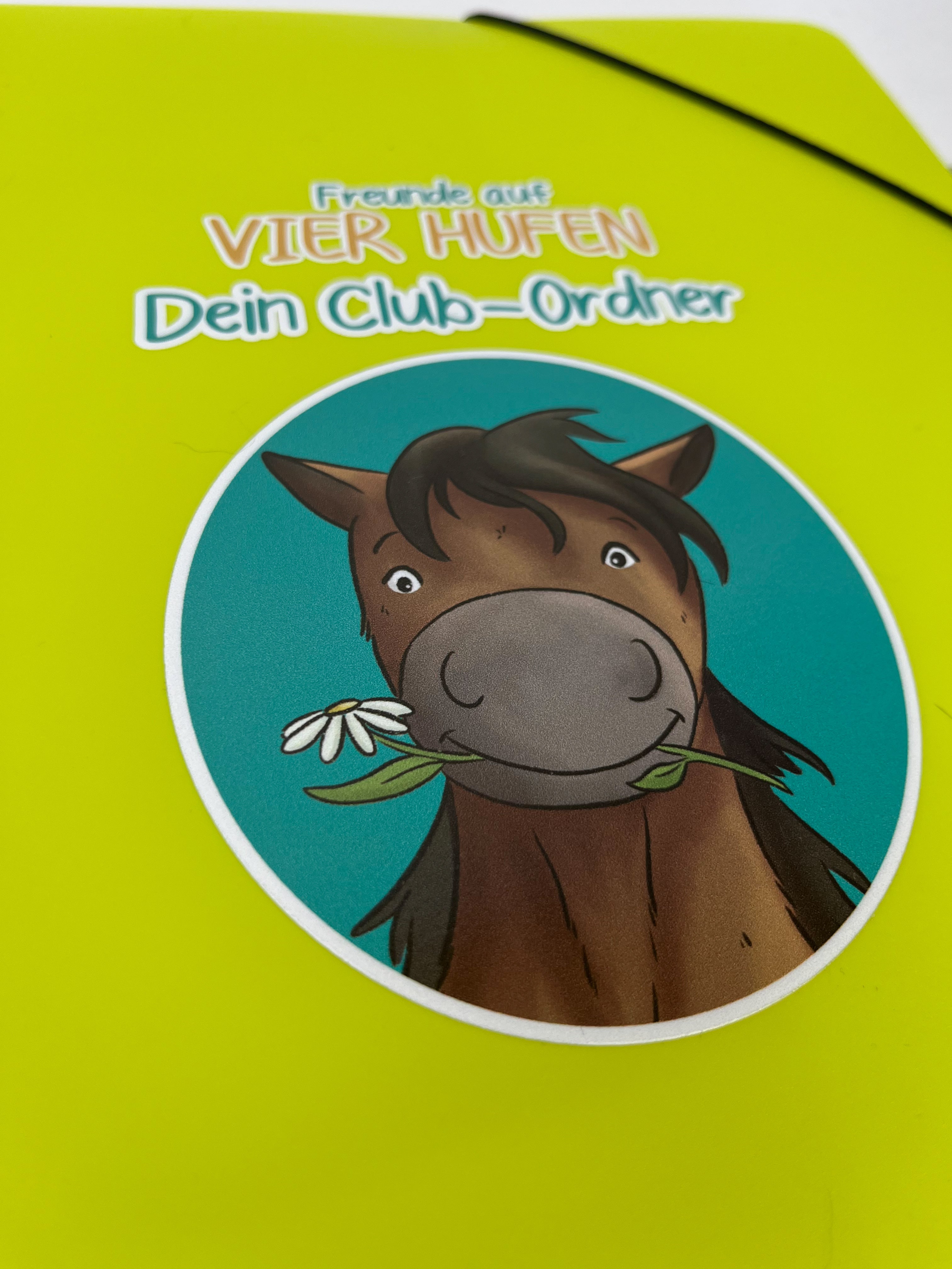 Clubordner /Eckspanner zum Buch - Freunde auf vier Hufen